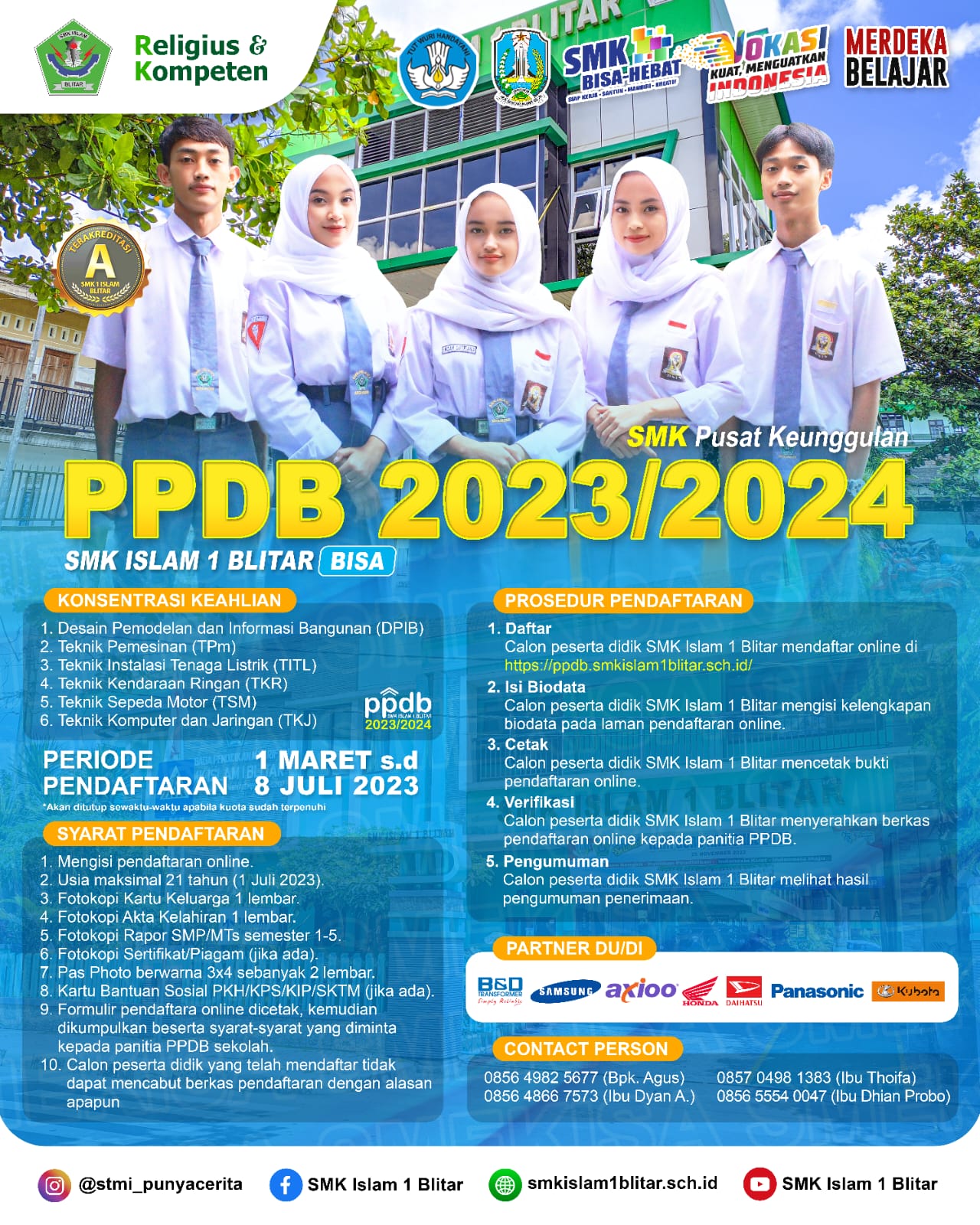 PPDB SMK Islam 1 Blitar - PPDB SMK Islam 1 Blitar