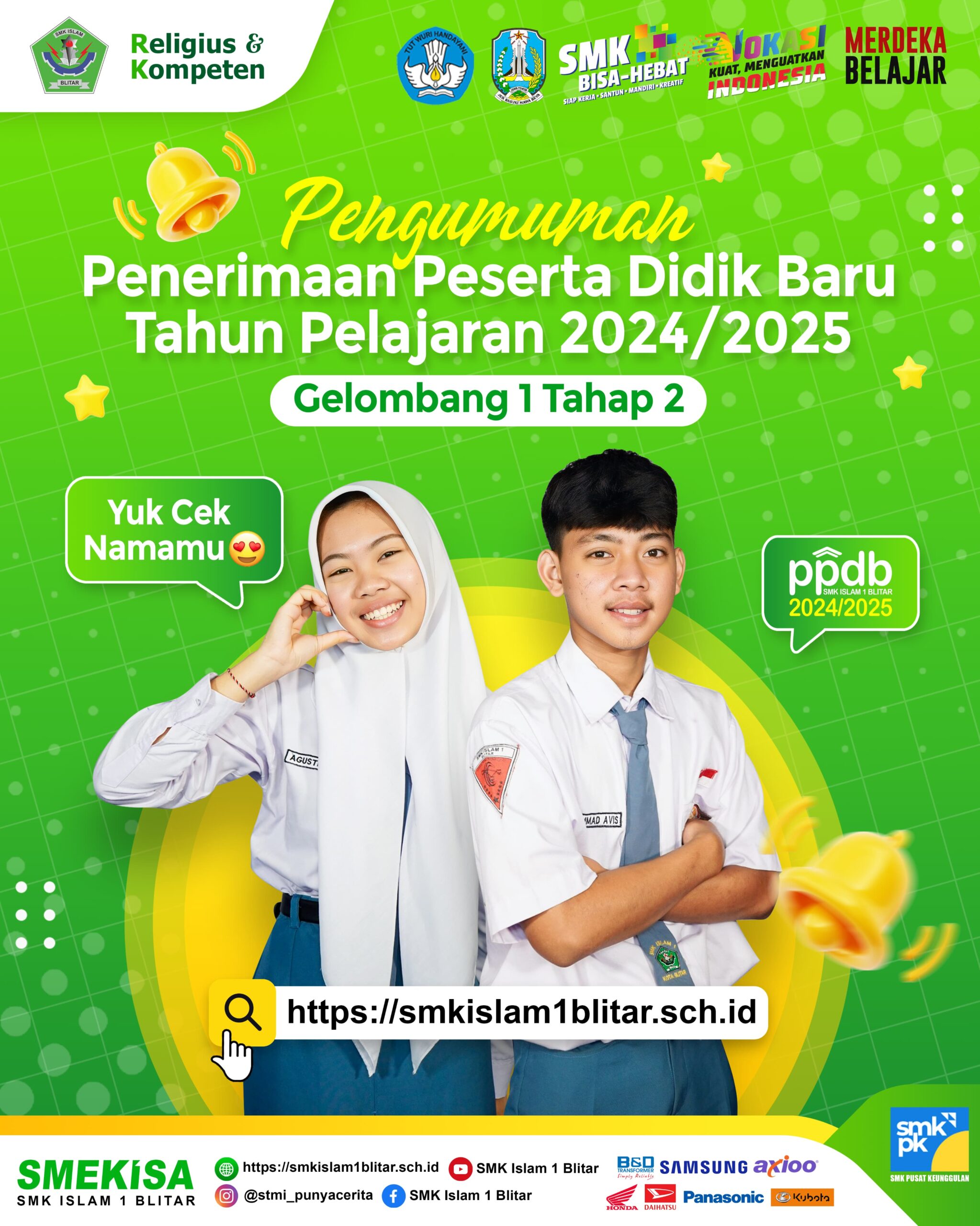 PENGUMUMAN PPDB GELOMBANG 1 TAHAP 2