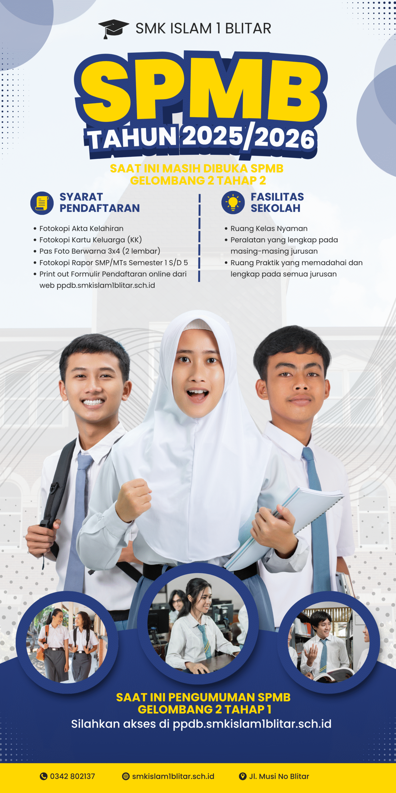 pengumuman SPMB Gelombang 2 tahap1